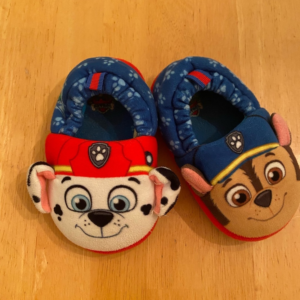 Paw Patrol Blue and Red Kids Slippers